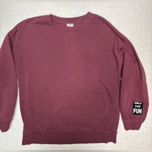 Zara “Only for Fun” Crewneck Sweatshirt